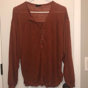 5/$20 Urban outfitters dark orange blouse